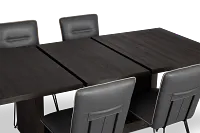Madden Dark Tone Table & 4 Upholstered Chairs