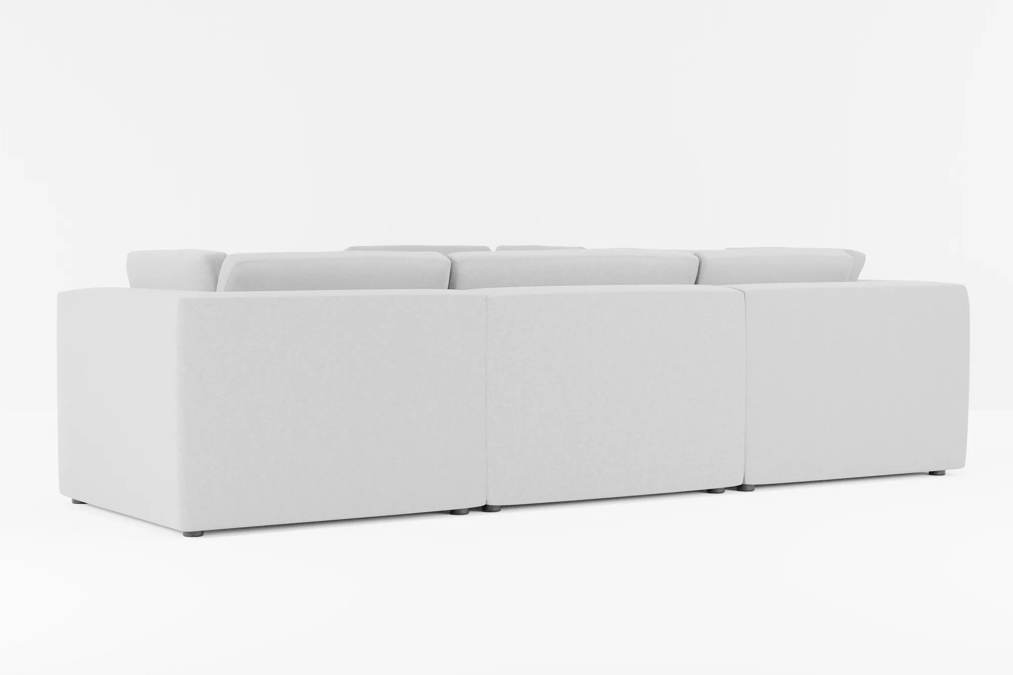 Destin Suave Gray Fabric 5-piece Modular Sectional