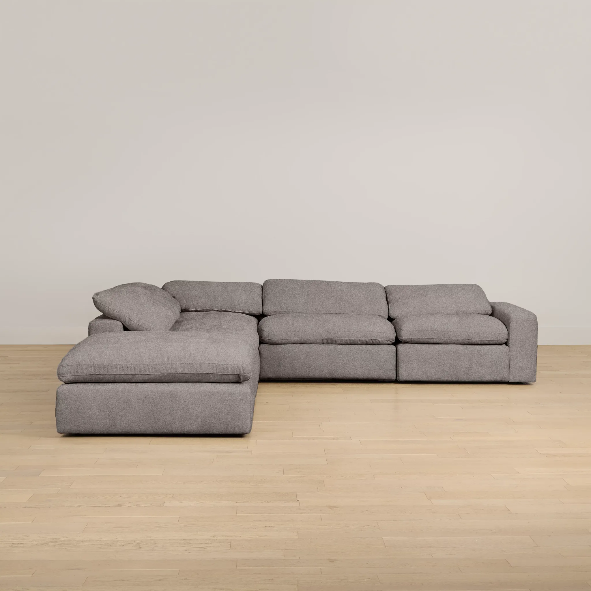 Drift Dark Gray Fabric Medium Left Bumper Power Sectional