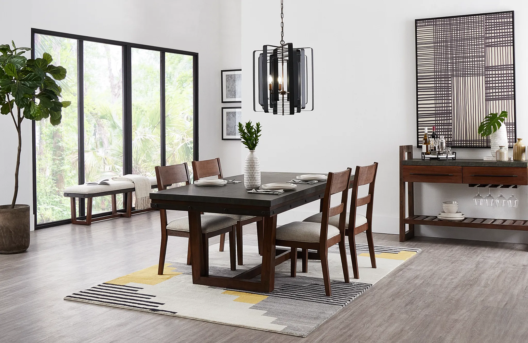 Rigid Metal Chandelier
