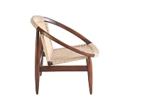 Caspy Mid Tone Woven Accent Chair