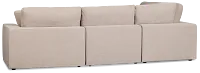 Breeze Taupe Fabric 5pc Bumper Sectional