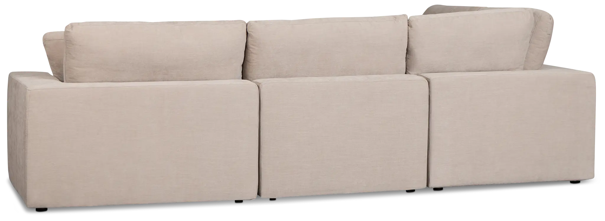 Breeze Taupe Fabric 5pc Bumper Sectional Breeze Taupe Fabric 5pc Bumper Sectional