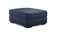 Edgewater Revenue Dark Blue Ottoman
