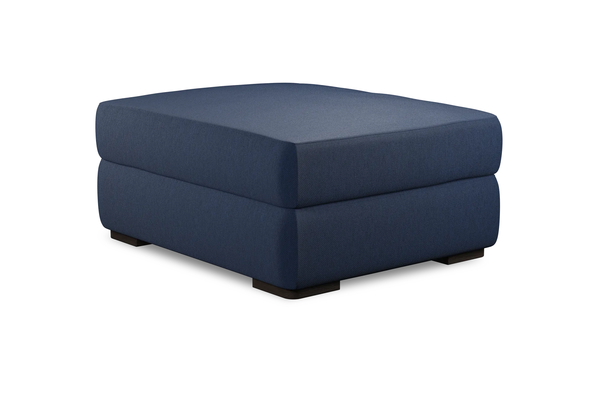 Edgewater Revenue Dark Blue Ottoman