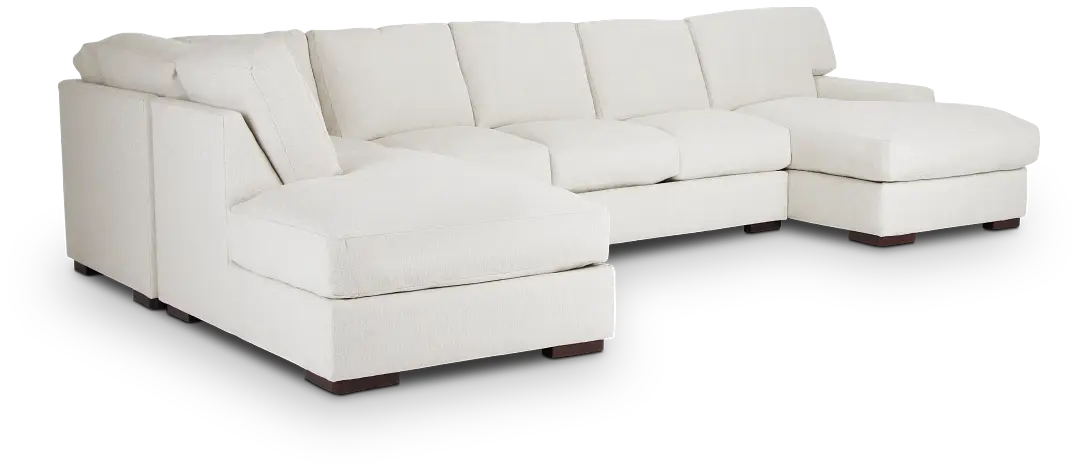 Veronica White Down Large Left Bumper Sectional Veronica White Down Large Left Bumper Sectional