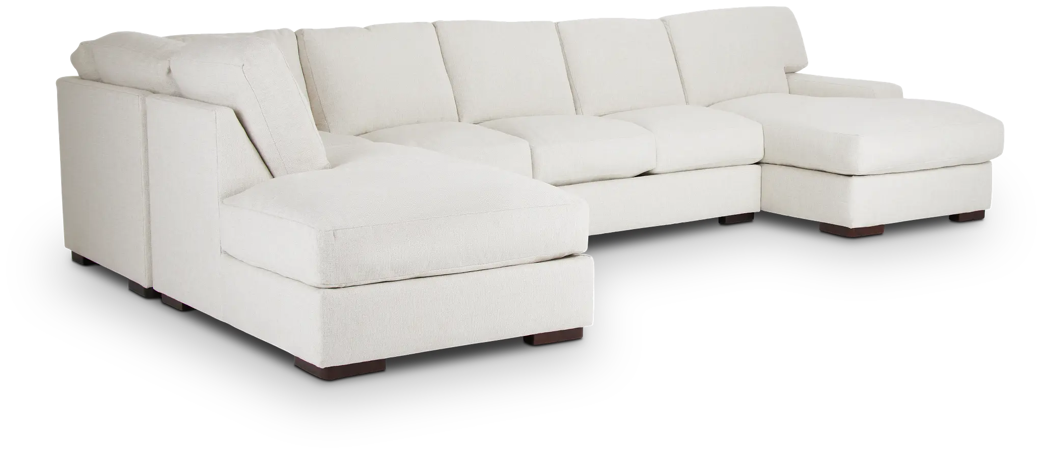 Veronica White Down Large Left Bumper Sectional Veronica White Down Large Left Bumper Sectional