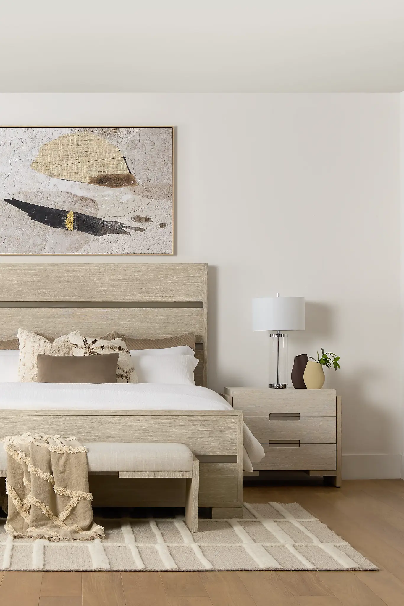 Miramar Light Tone Panel Bed Miramar Light Tone Panel Bed