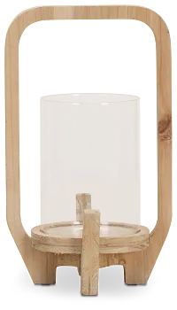 Lenora Beige Small Candle Holder