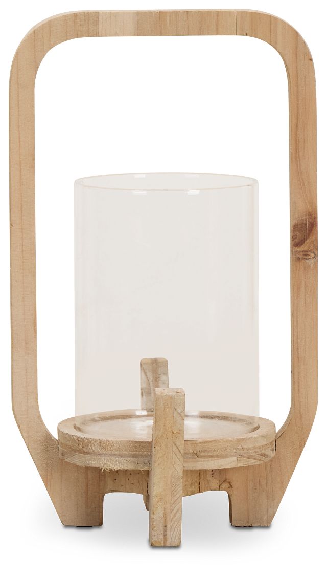 Lenora Beige Small Candle Holder