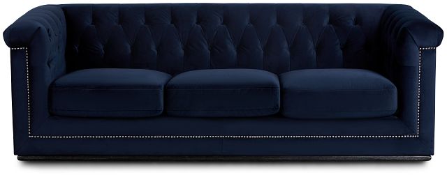 Blair Dark Blue Micro Sofa