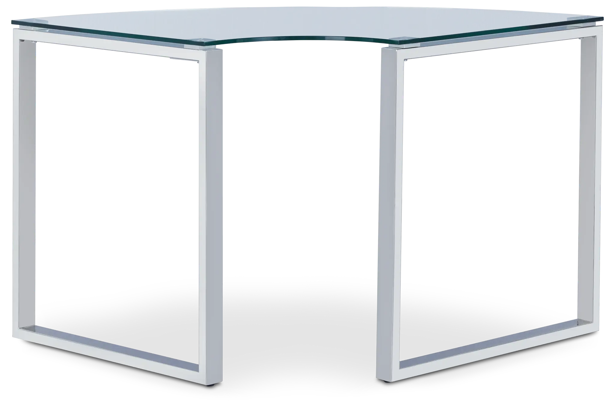 Olympia 40" Glass Corner Desk Olympia 40" Glass Corner Desk