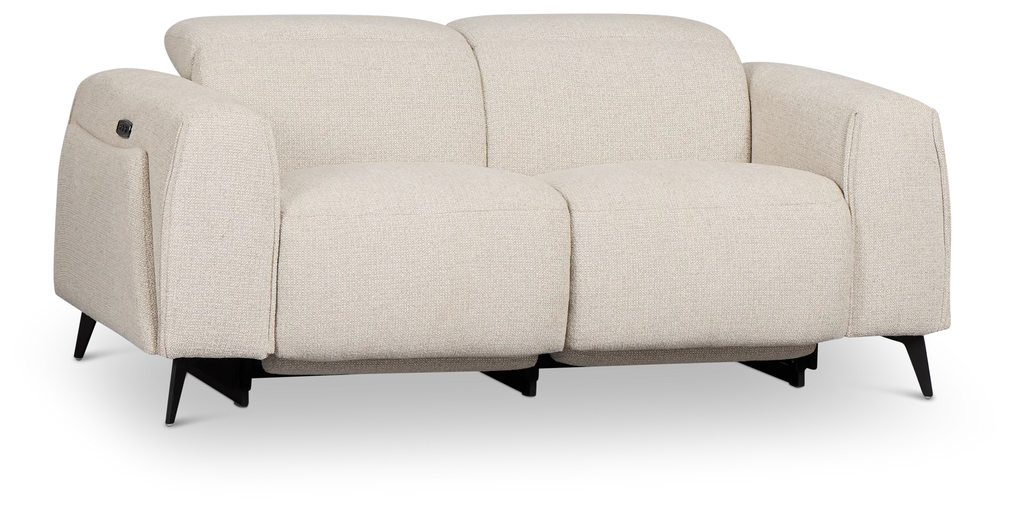 Reyna Light Beige Fabric Power Reclining Loveseat