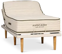 Avocado Green Firm Eco Plus Adjustable Base Mattress Set