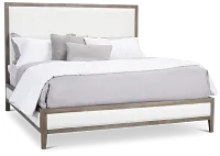 Alden Gray Uph Platform Bed