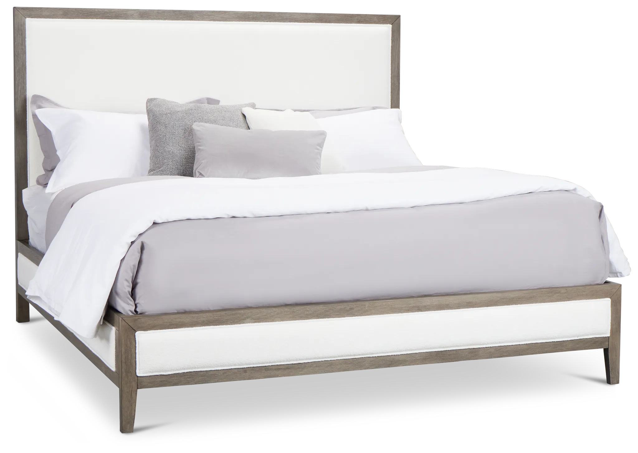 Alden Gray Uph Platform Bed