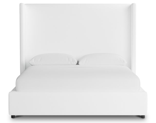 Captiva Peyton White 60" Upholstered Shelter Bed