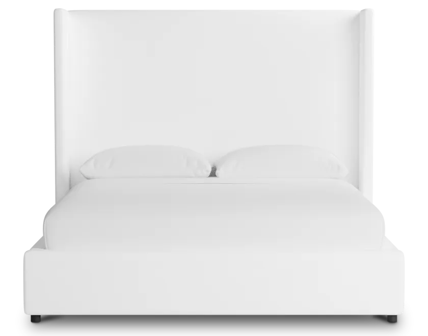 Captiva Peyton White 60" Upholstered Shelter Bed