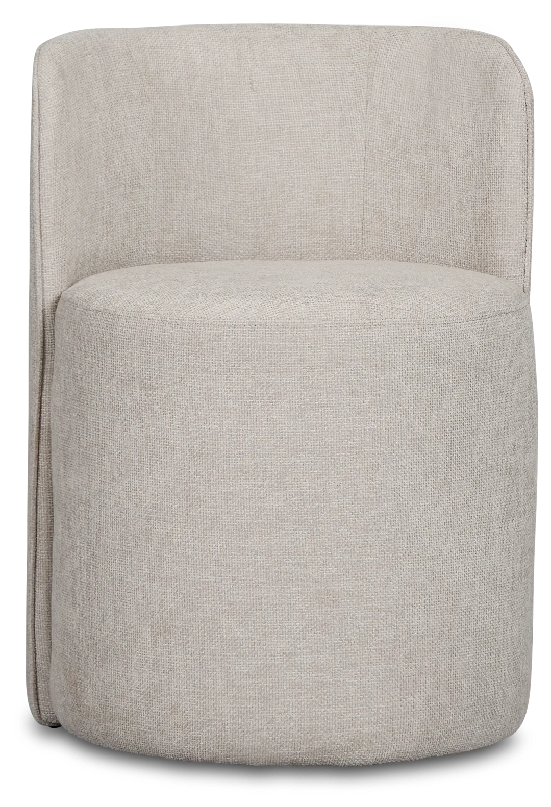 Ryan Light Gray Castored Upholstered Side Chair