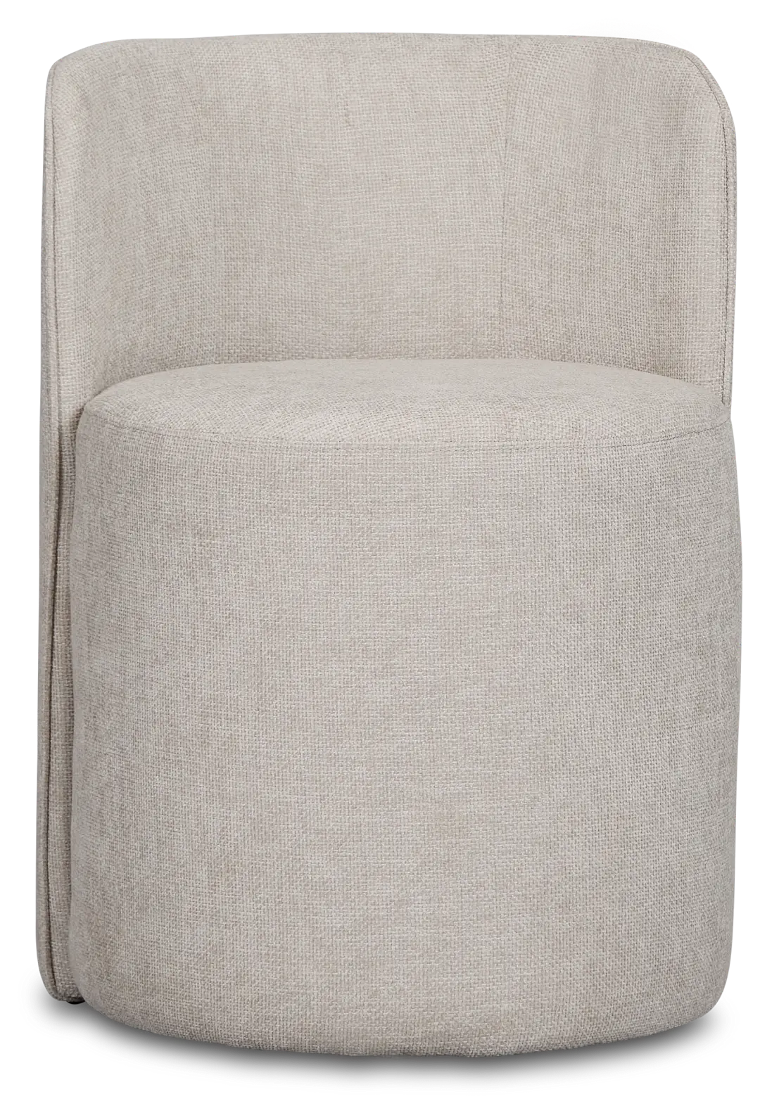 Ryan Light Gray Castored Upholstered Side Chair Ryan Light Gray Castored Upholstered Side Chair