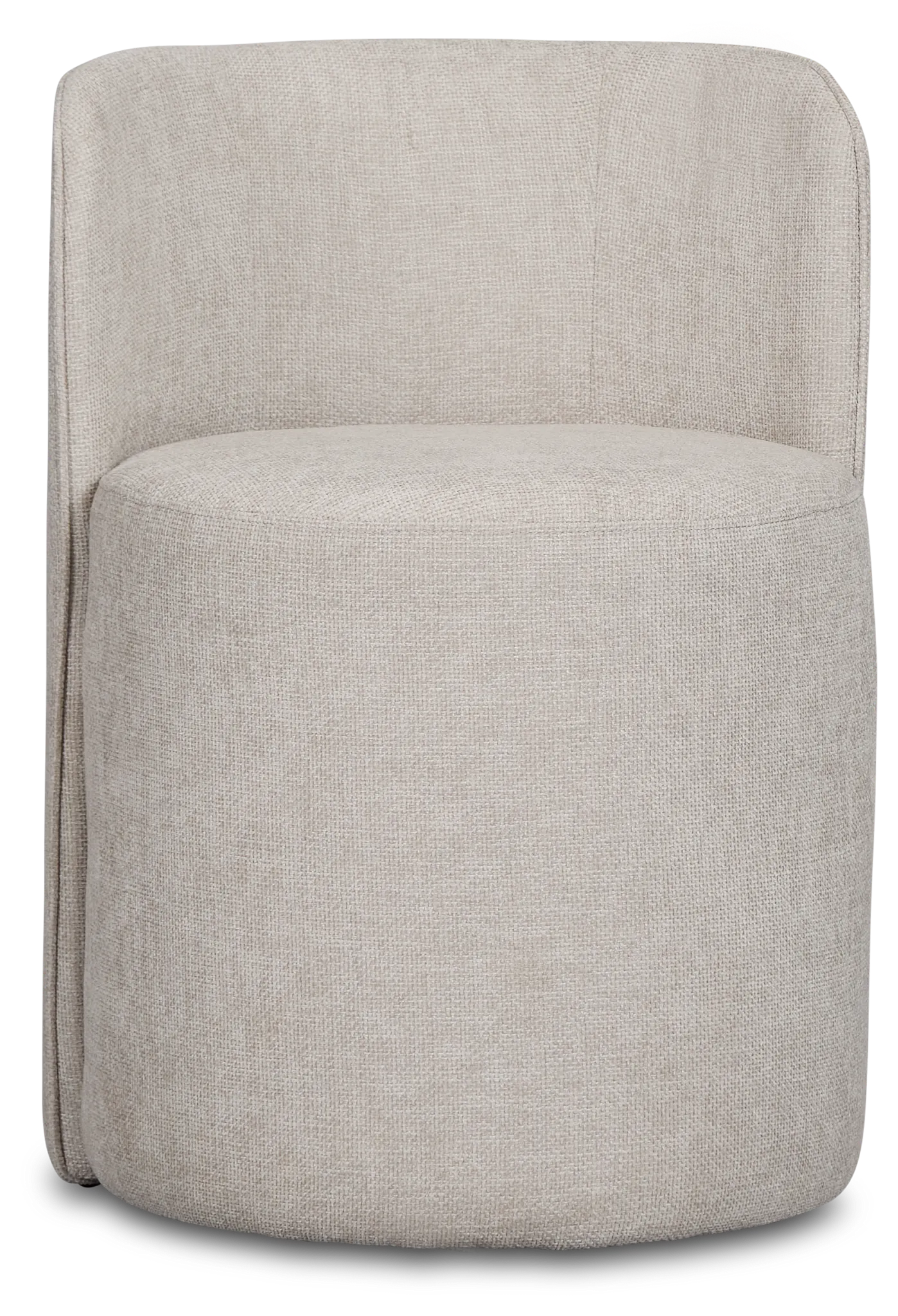 Ryan Light Gray Castored Upholstered Side Chair