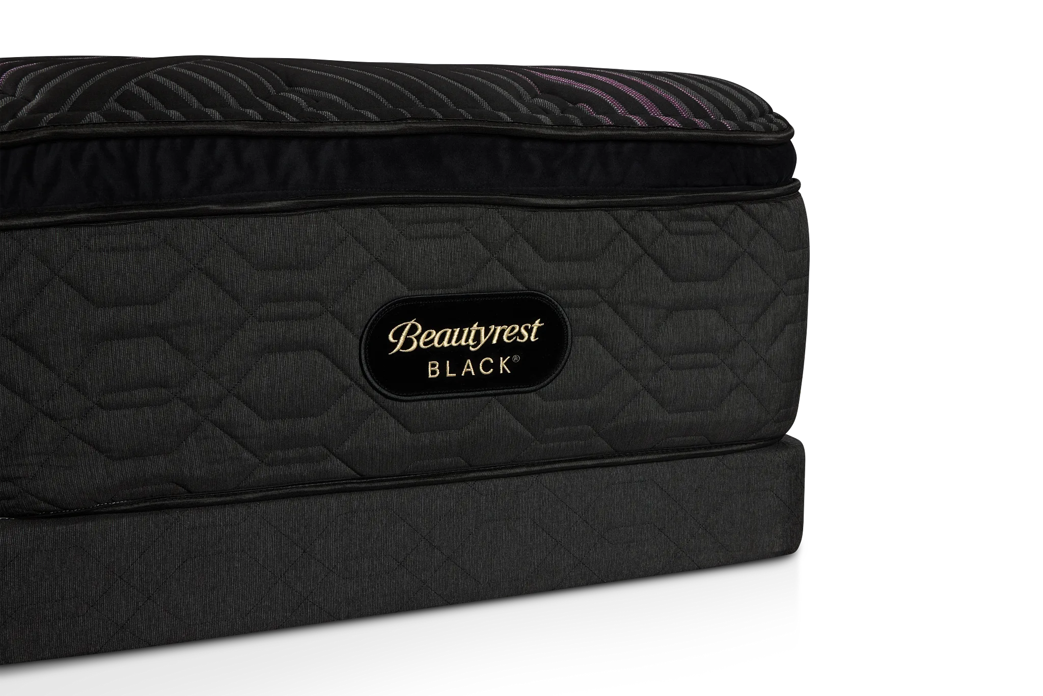 Beautyrest Black Series Two Plush Pillow Top Low-profile Mattress Set