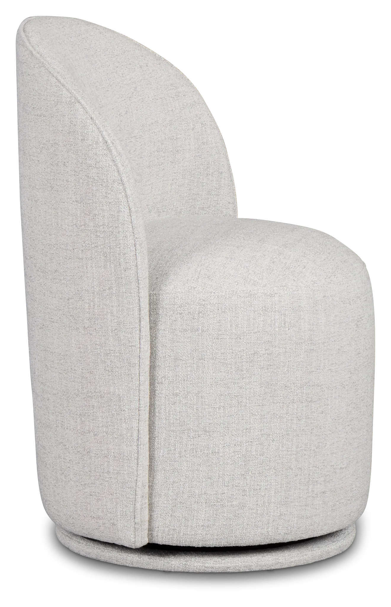 Claude Gray Round Upholstered Side Chair