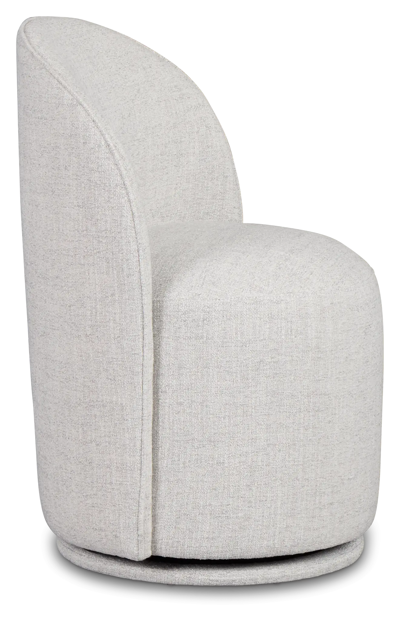 Claude Gray Round Upholstered Side Chair Claude Gray Round Upholstered Side Chair