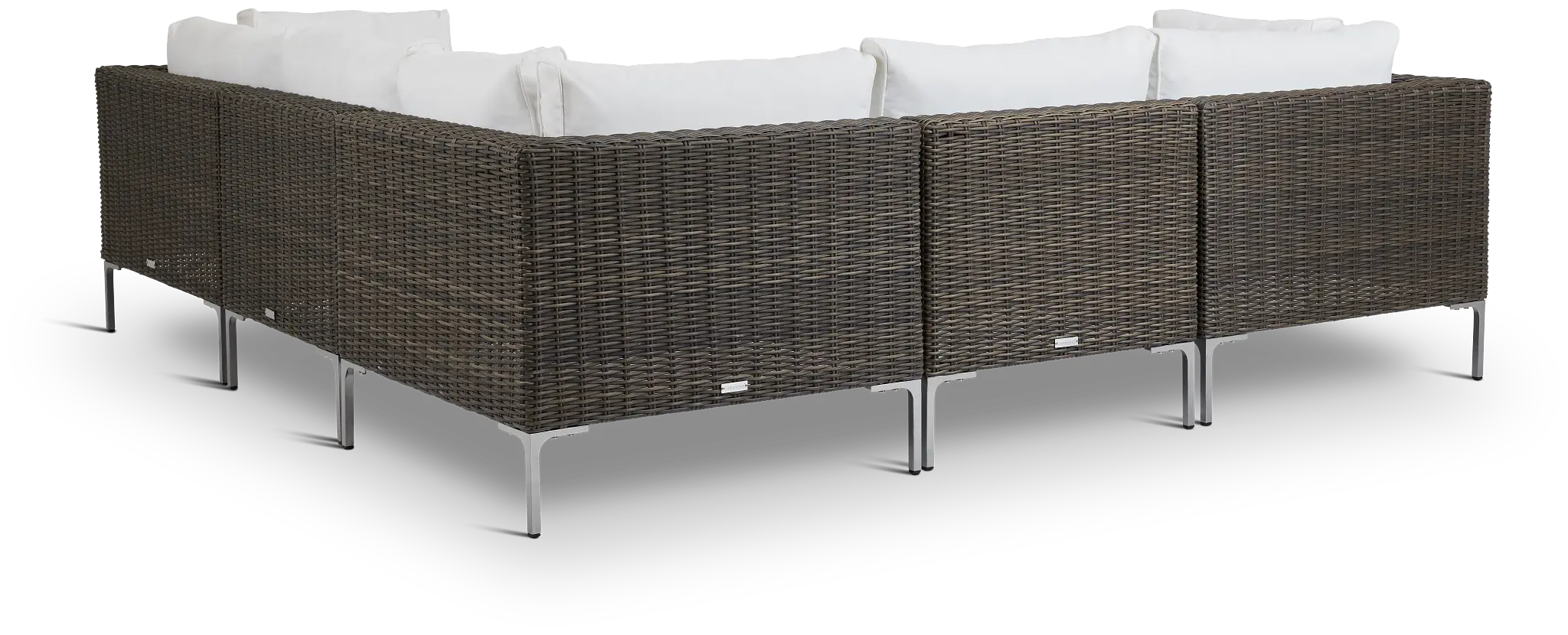 Tulum White Woven Two-arm Sectional Tulum White Woven Two-arm Sectional