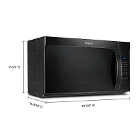 Whirlpool 3130 Series Black Over-the-range Microwave