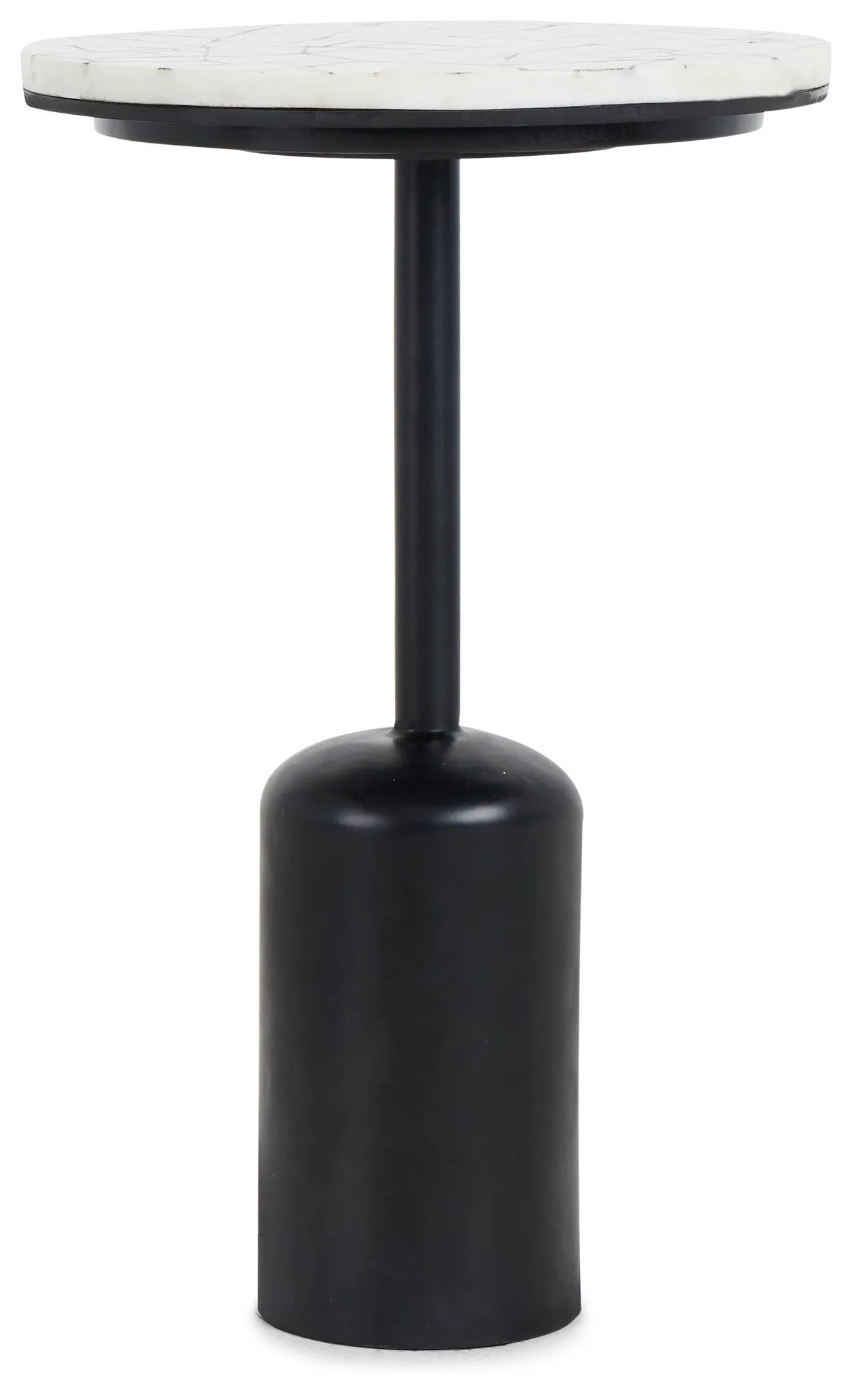 Roberto Black Round End Table