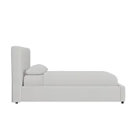 Grayton Delray Pewter 44" Upholstered Platform Bed