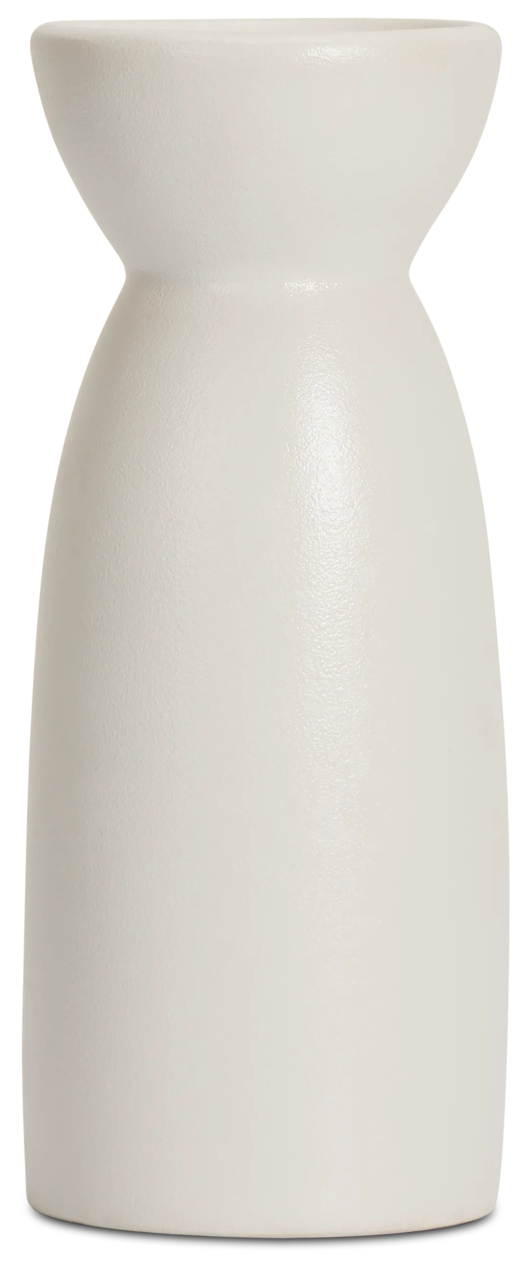 Olea White Medium Candle Holder