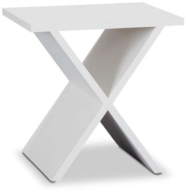 Ardsley White Wood Accent Table