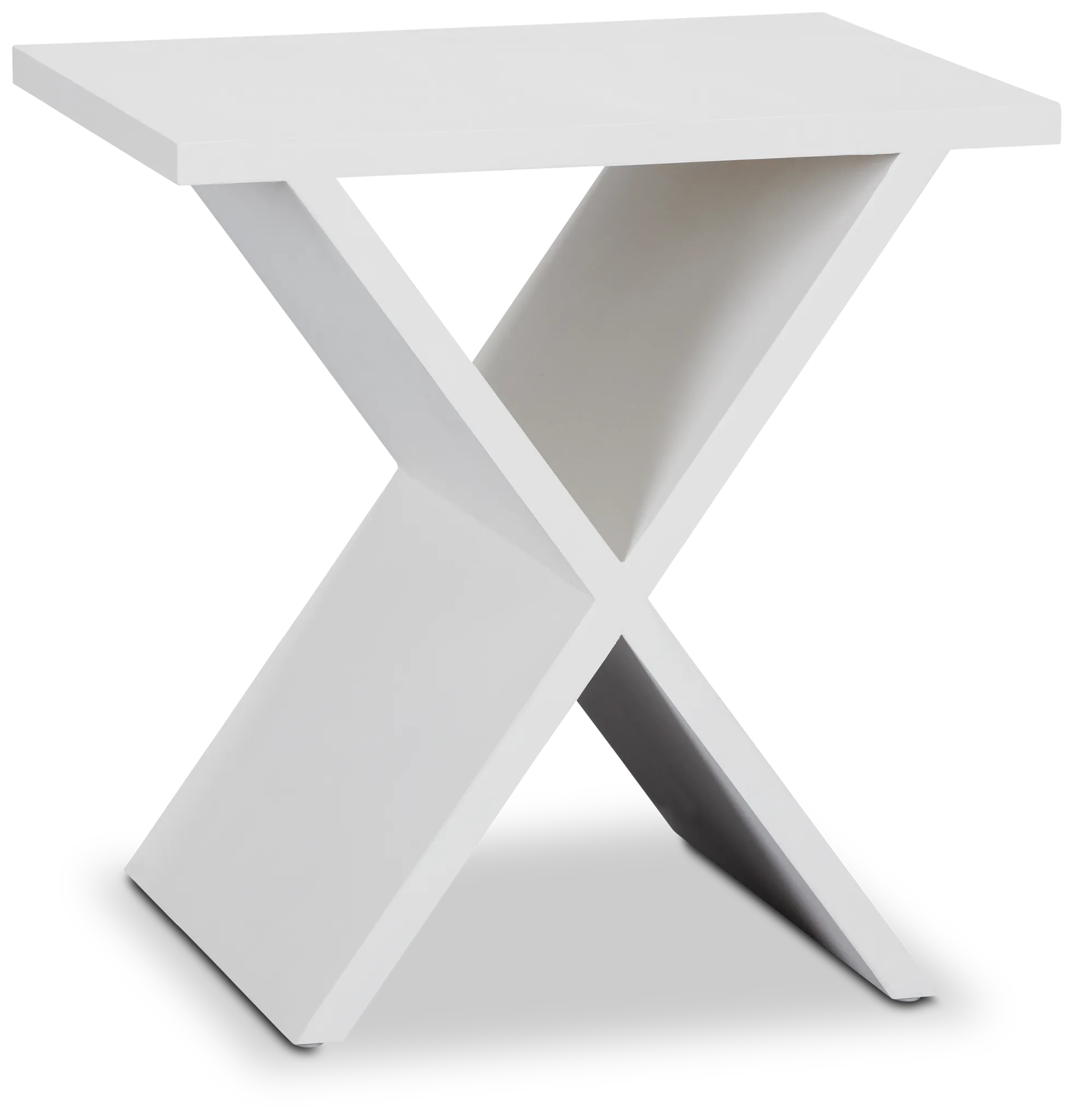 Ardsley White Wood Accent Table