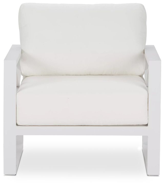 Linear White Aluminum Chair (4)