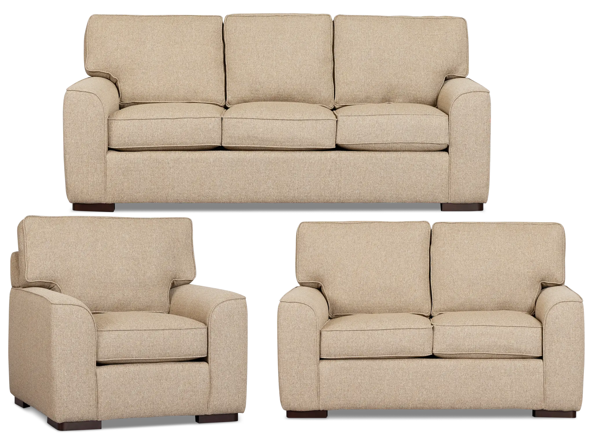 Sinclair Brown Fabric Living Room Sinclair Brown Fabric Living Room