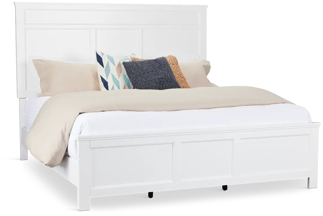 Seabrook White Panel Bed Seabrook White Panel Bed