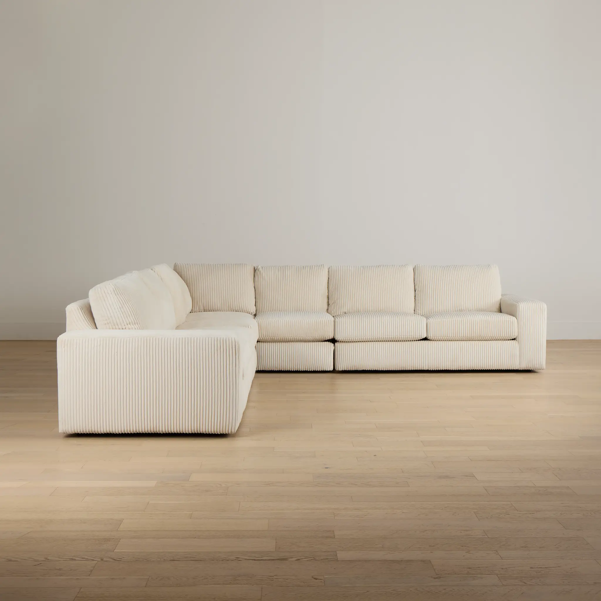 Charlie Ivory Fabric Large Two-arm Sectional Charlie Ivory Fabric Large Two-arm Sectional