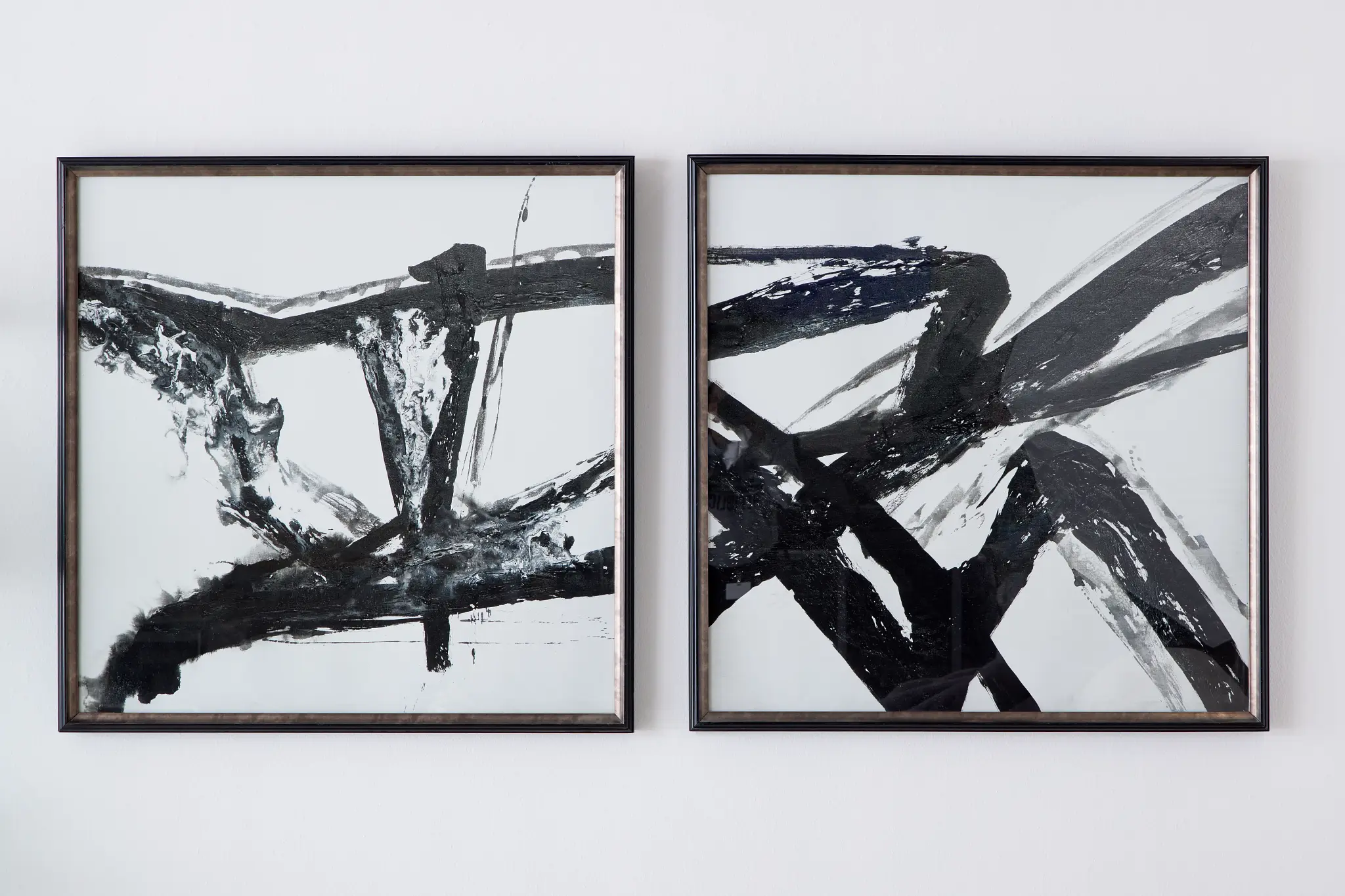 Fluid Black Framed Wall Art Fluid Black Framed Wall Art