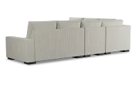 Edgewater Lucy Light Beige Medium Two-arm Sectional