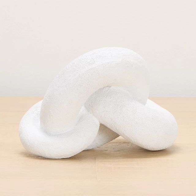 Damla White Resin Sculpture