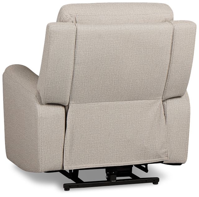 Gavin Beige Fabric Power Lift Recliner