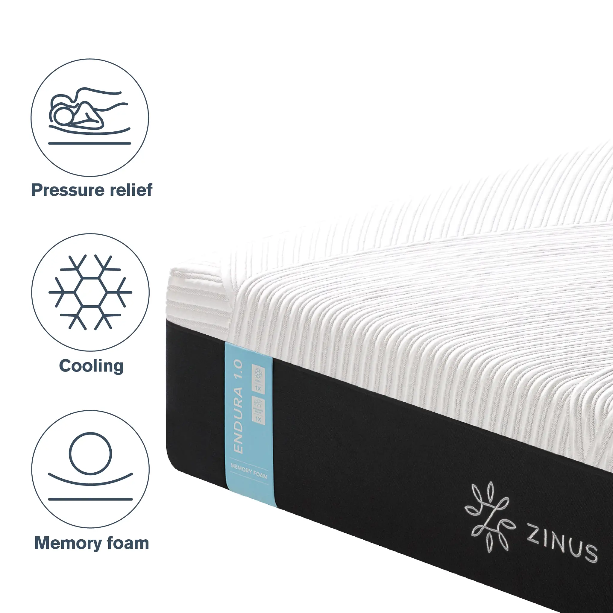 Zinus Endura 1.0 12" Firm Memory Foam Mattress Zinus Endura 1.0 12" Firm Memory Foam Mattress