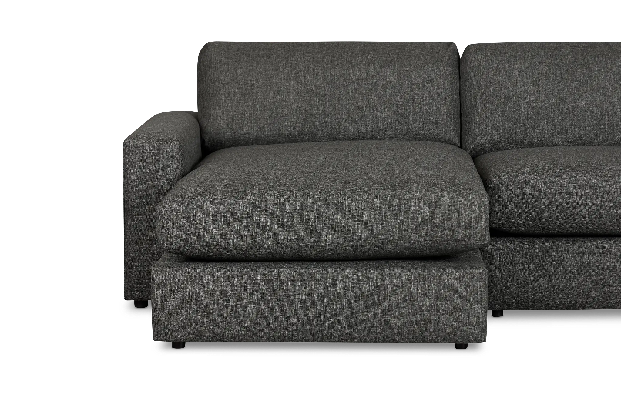Brantley Dark Gray Fabric Large Left Chaise Sectional Brantley Dark Gray Fabric Large Left Chaise Sectional