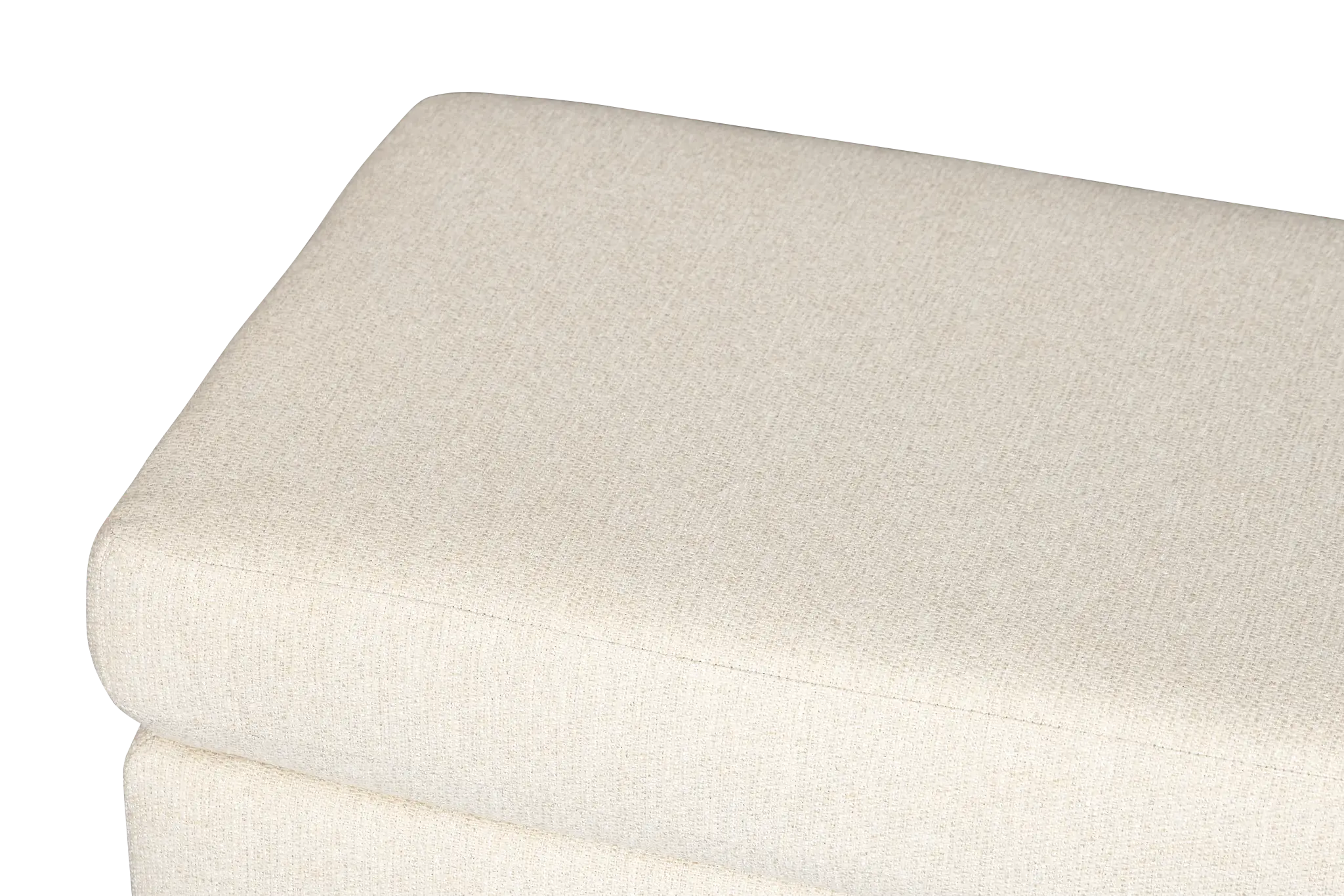 Maxwell Light Beige Fabric Ottoman Maxwell Light Beige Fabric Ottoman