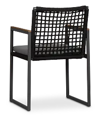 Sunrise Dark Gray Teak Arm Chair