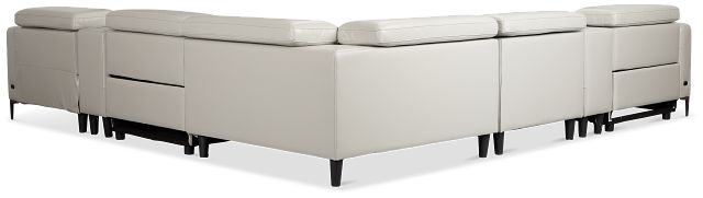 Ava Light Gray Micro Large Dual Power Right Chaise Sectional