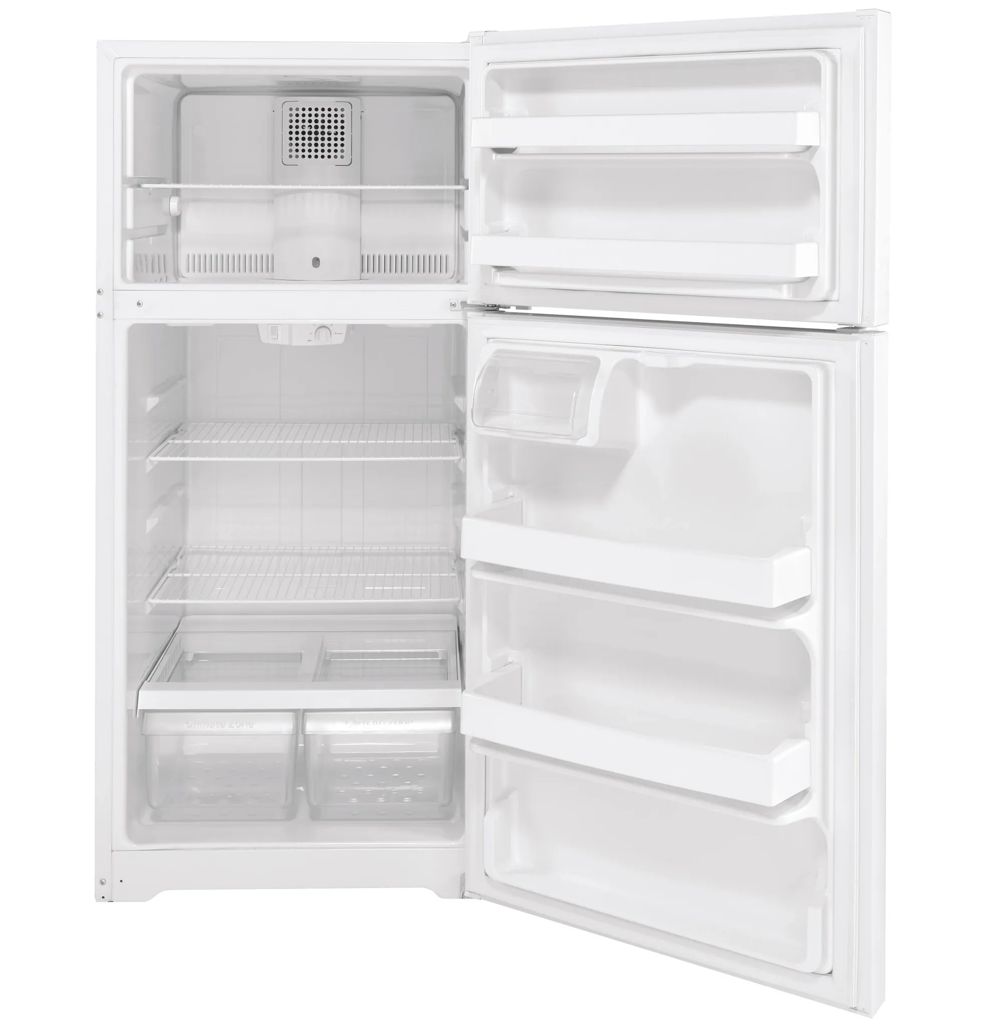Ge 16 Series White Top Freezer Refrigerator