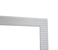 Surge White Floor Mirror